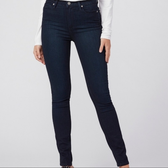 Paige * Skinny High Rise Jeans Blue size 24 - Picture 4 of 6